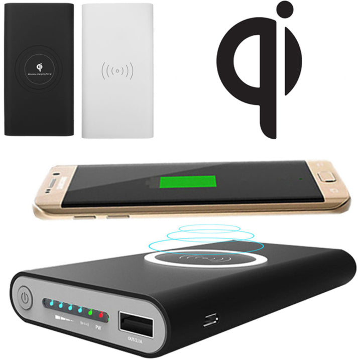 4XEM Fast Wireless Charging Power Bank Black