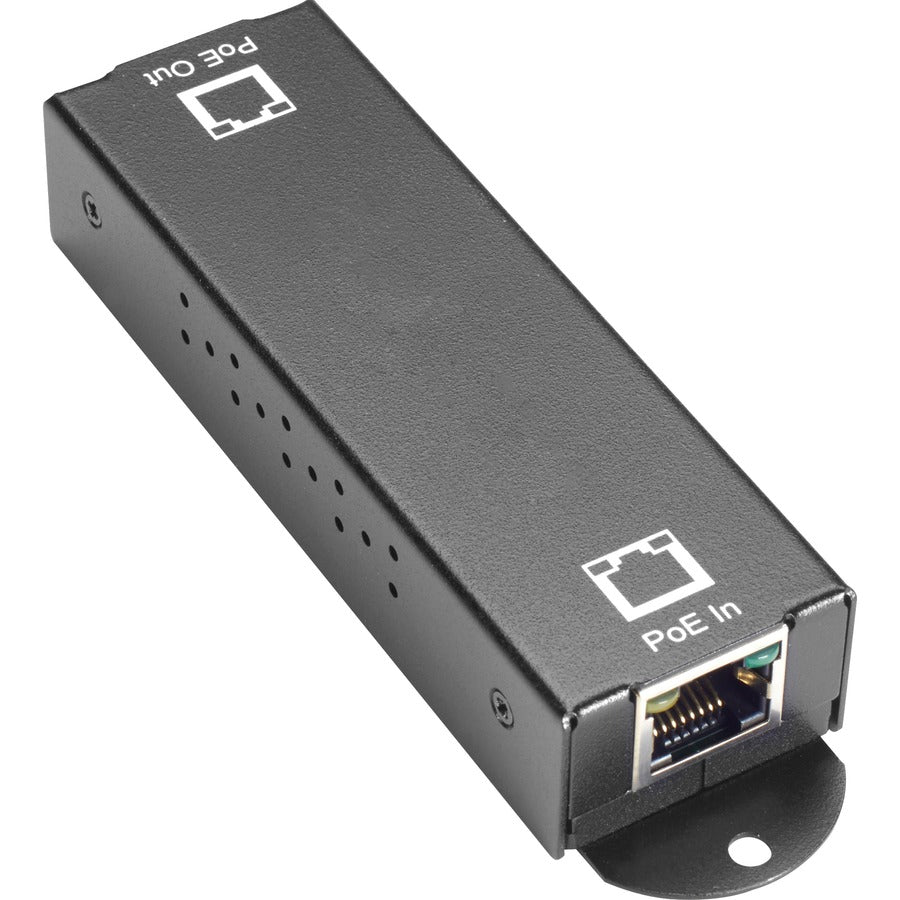 Black Box 10/100/1000BASE-T PoE+ Ethernet Repeater - 802.3at 1-Port