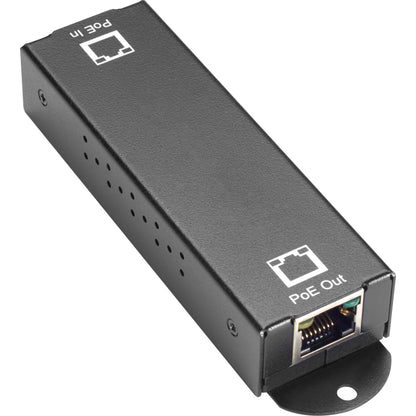 Black Box 10/100/1000BASE-T PoE+ Ethernet Repeater - 802.3at 1-Port