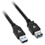 USB 3.2 GEN1 A EXT CABLE 2M BLK