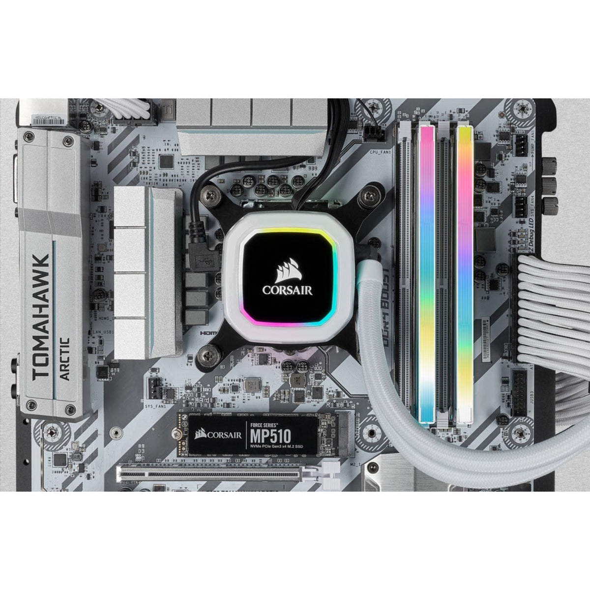 Corsair Vengeance RGB Pro 16GB (2 x 8GB) DDR4 DRAM 3600MHz C18 Memory Kit - White