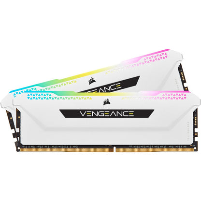 Corsair Vengeance RGB Pro 16GB (2 x 8GB) DDR4 DRAM 3600MHz C18 Memory Kit - White