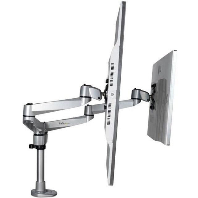 StarTech.com Desk Mount Dual Monitor Arm Premium Articulating Desktop VESA Mount up to 27" (17.6lb/8kg) Displays Height Adjustable