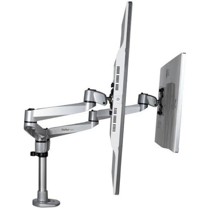 StarTech.com Desk Mount Dual Monitor Arm Premium Articulating Desktop VESA Mount up to 27" (17.6lb/8kg) Displays Height Adjustable