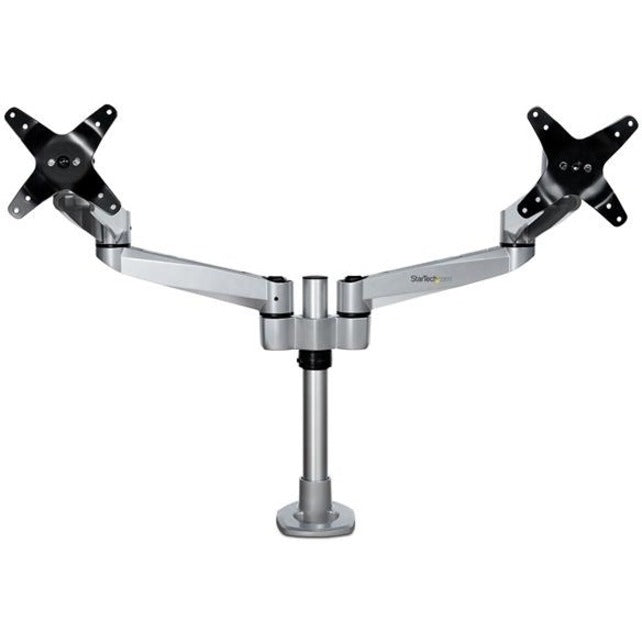 StarTech.com Desk Mount Dual Monitor Arm Premium Articulating Desktop VESA Mount up to 27" (17.6lb/8kg) Displays Height Adjustable