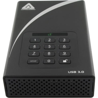 Apricorn Aegis Padlock DT ADT-3PL256-16TB 16 TB Desktop Hard Drive - 3.5" External - Black - TAA Compliant