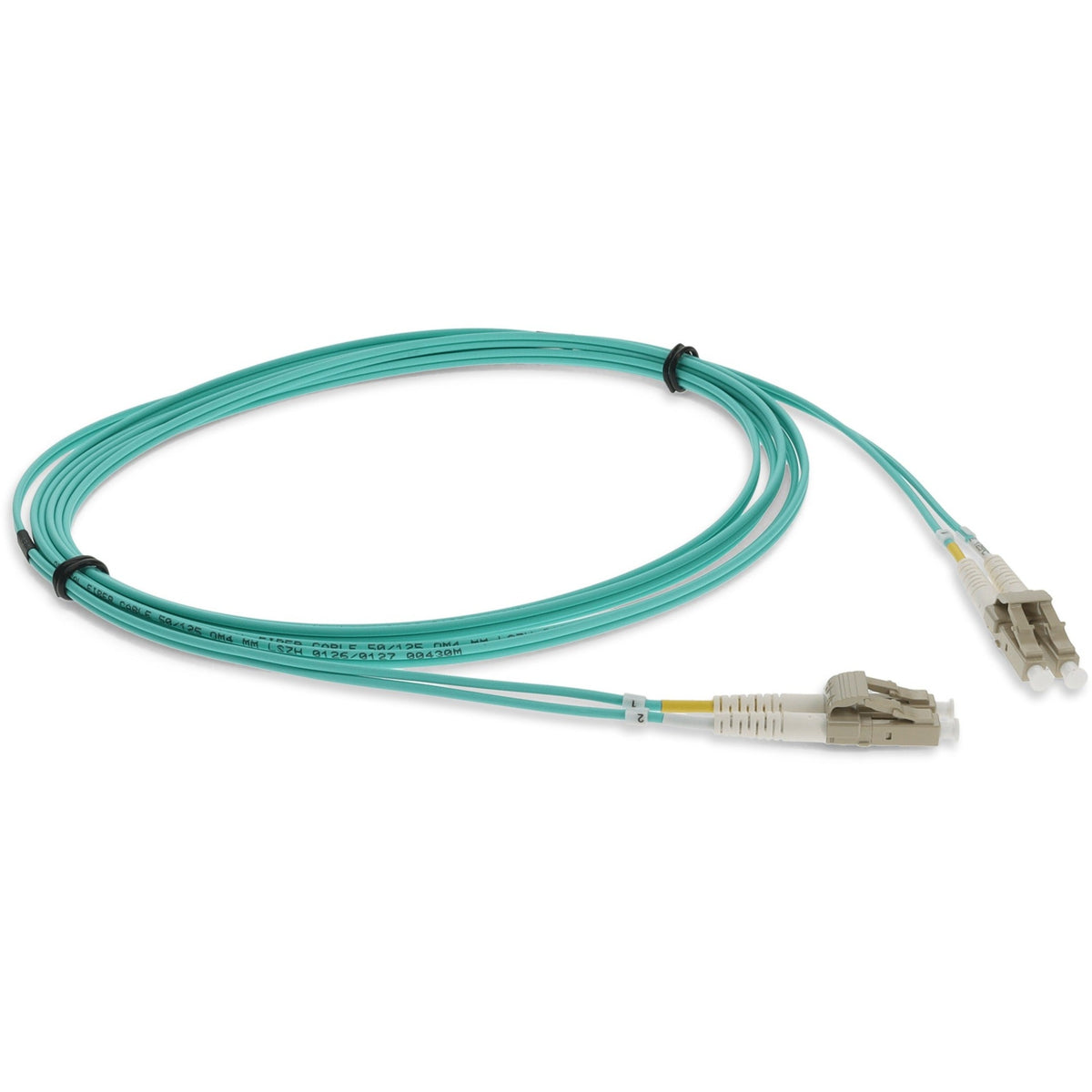 AddOn 7m LC (Male) to LC (Male) Straight Aqua OM4 Duplex LSZH Fiber Patch Cable
