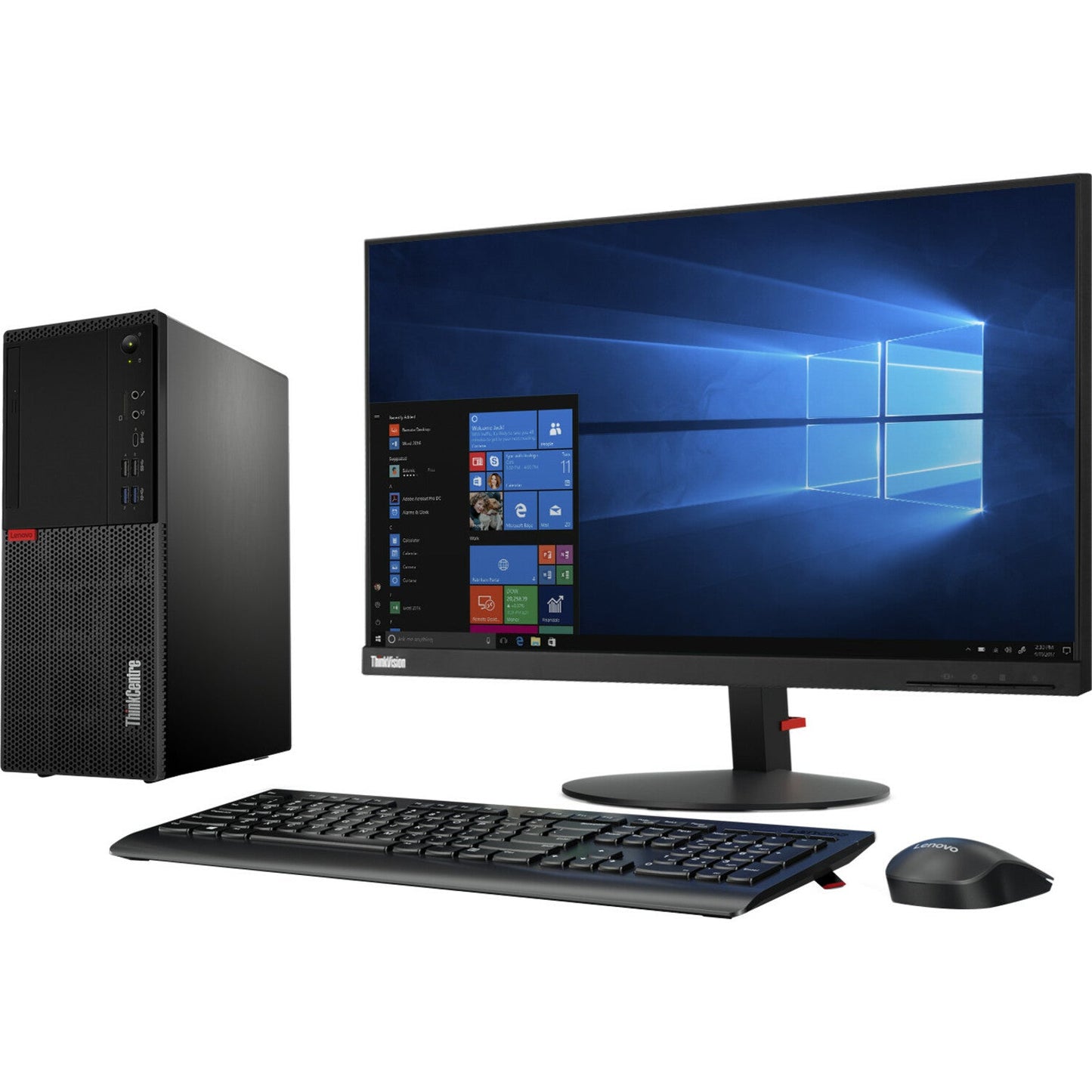 Lenovo ThinkCentre M720t 10SRS4WB00 Desktop Computer - Intel Core i7 8th Gen i7-8700 3.20 GHz - 16 GB RAM DDR4 SDRAM - 256 GB SSD - Tower