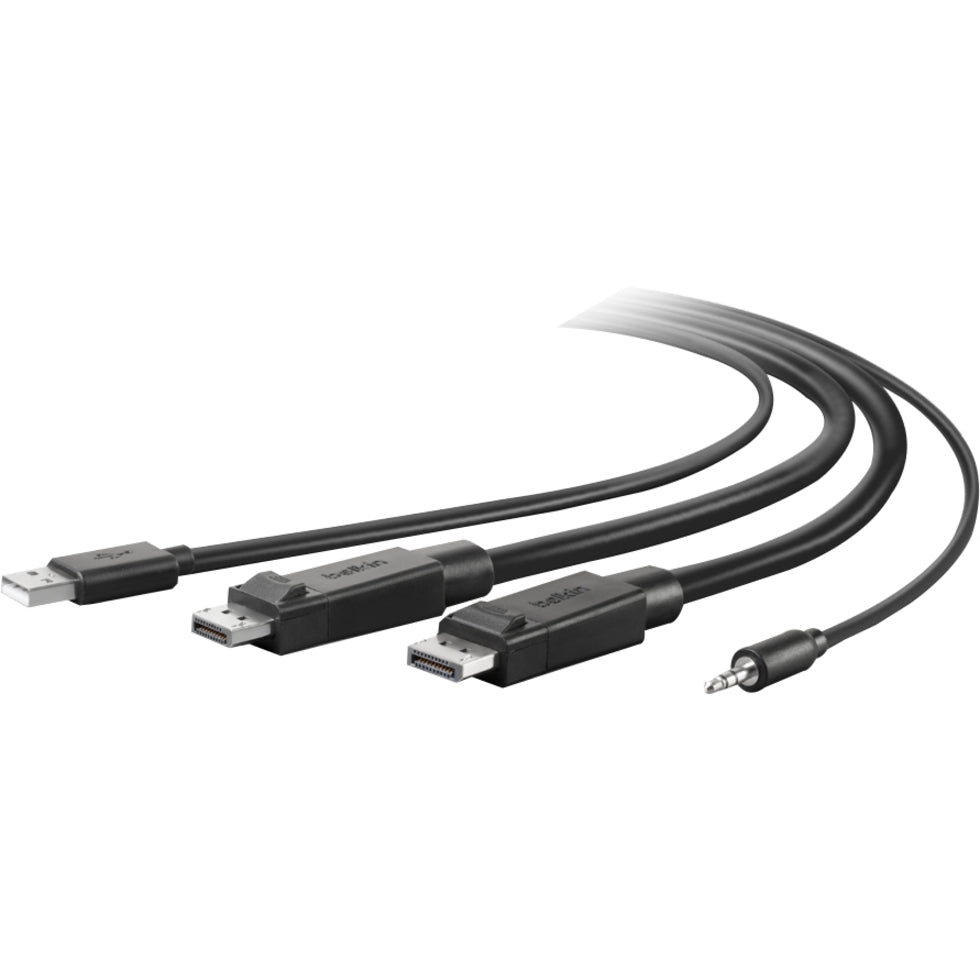 Belkin Dual-Head DisplayPort to DisplayPort KVM Combo Cable