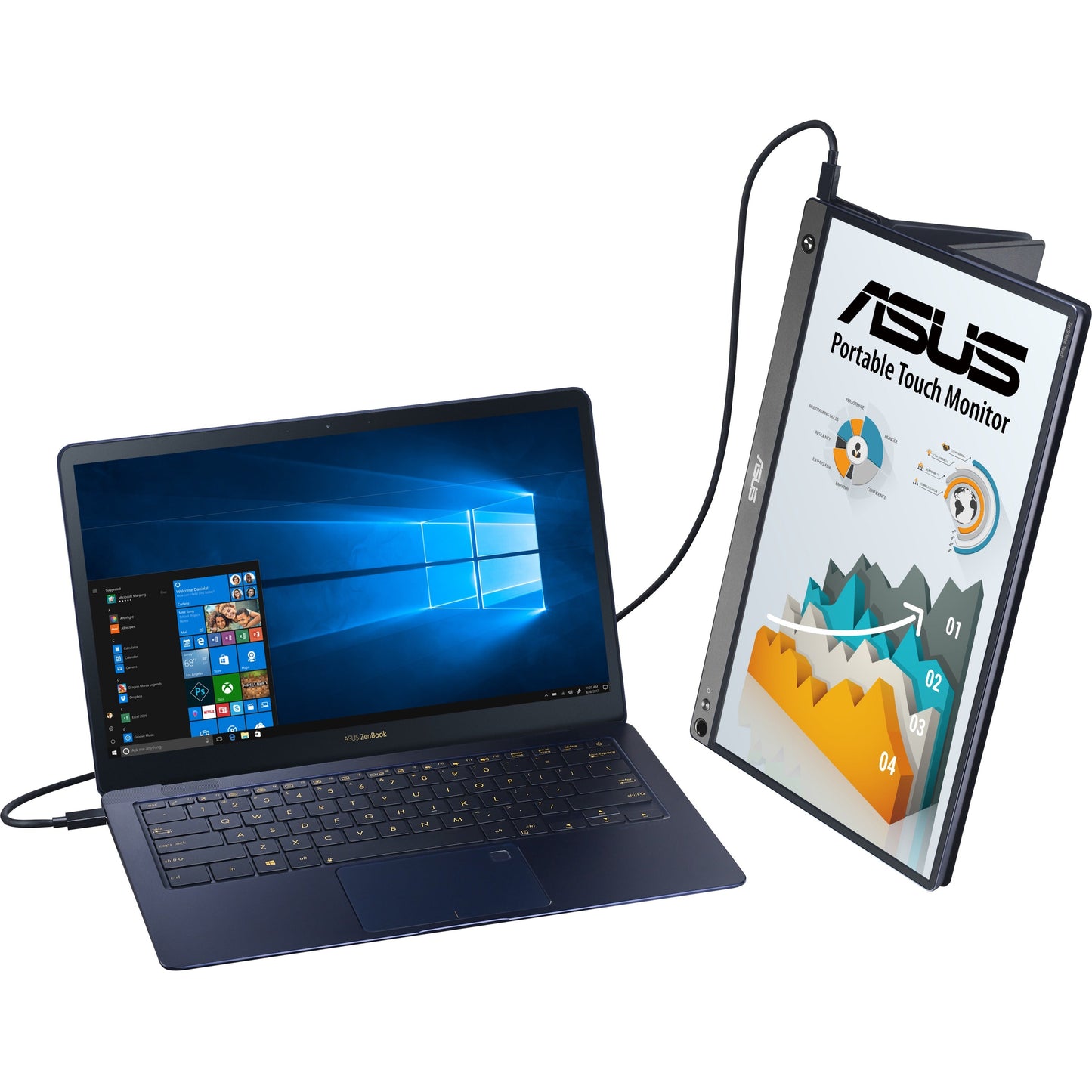 Asus ZenScreen MB16AMT 15.6" LCD Touchscreen Monitor - 16:9