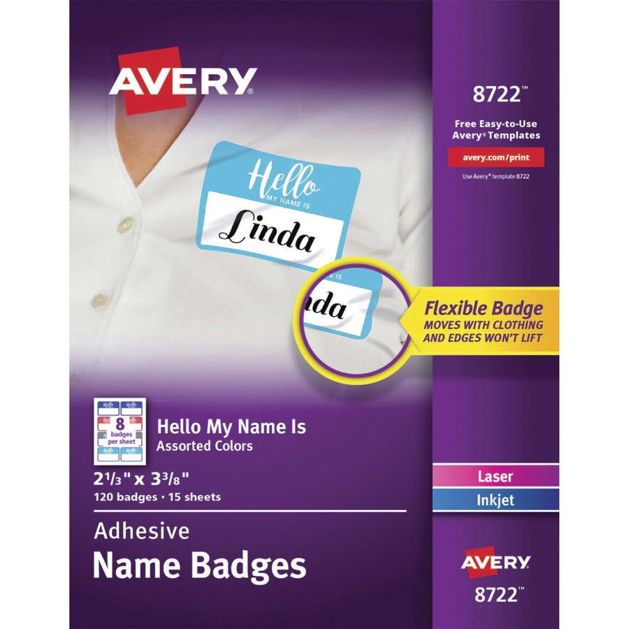 Avery&reg; Self-Adhesive Name Tags