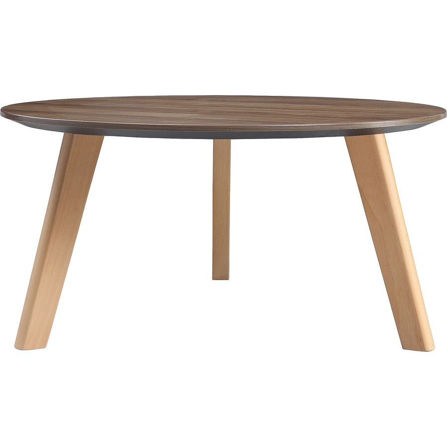 Lorell Relevance Walnut Round Coffee Table