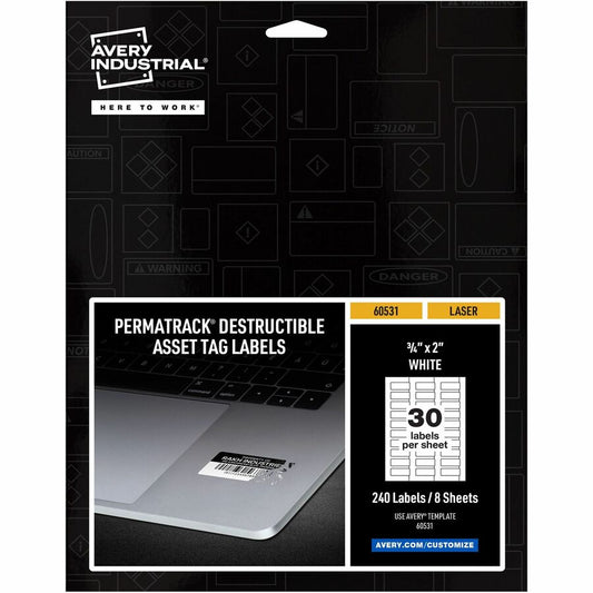 Avery&reg; PermaTrack Destructible Asset Tag Labels