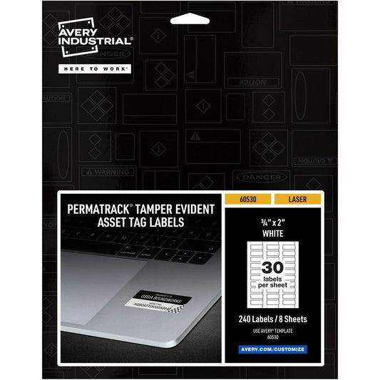 Avery&reg; PermaTrack Tamper-Evident Asset Tag Labels