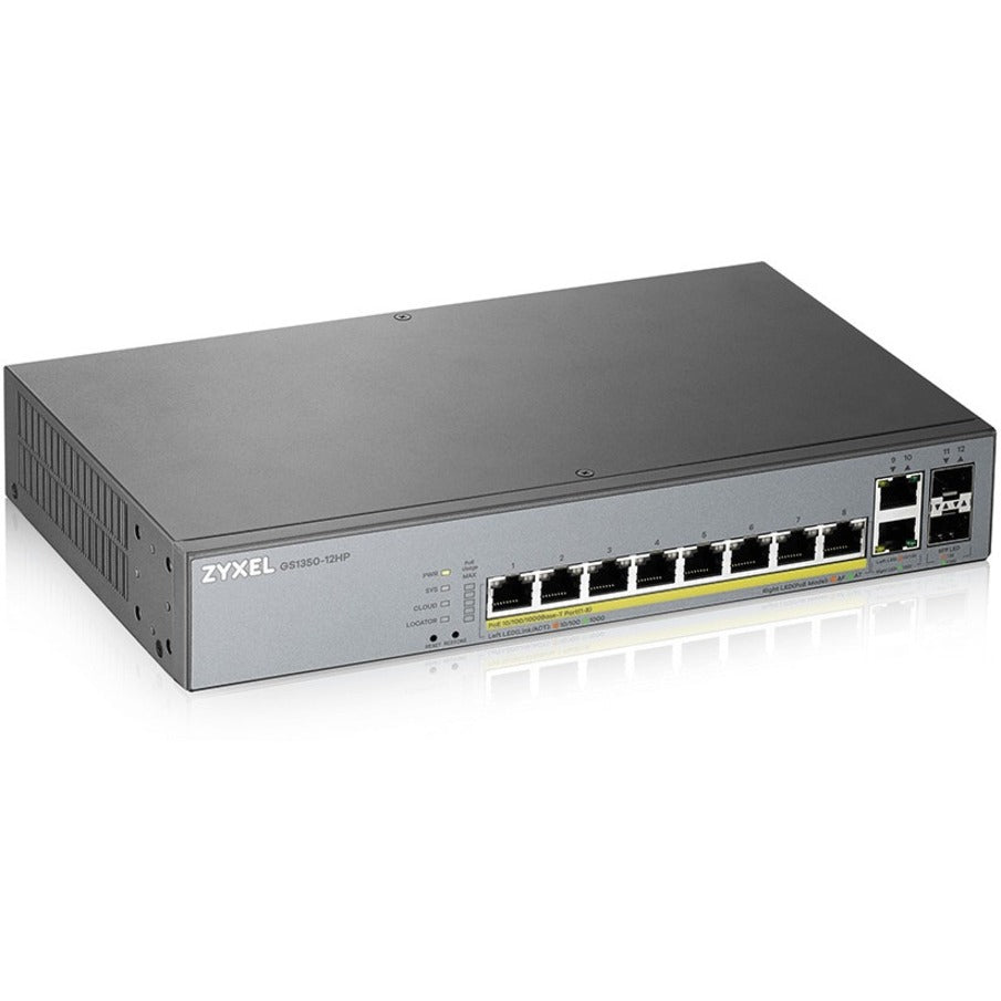 ZYXEL 8-port GbE Smart Managed PoE Switch with GbE Uplink