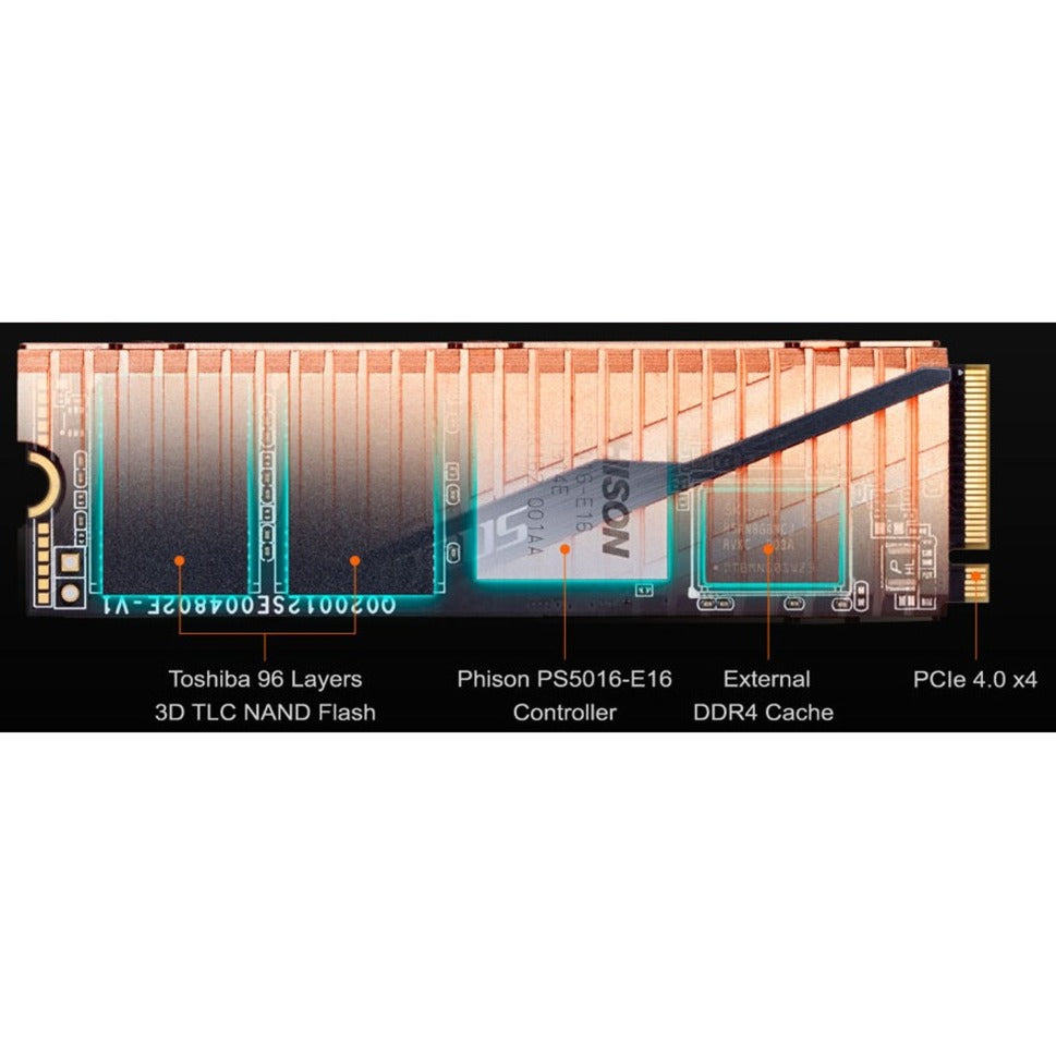 Aorus GP-ASM2NE6200TTTD 2 TB Solid State Drive - M.2 2280 Internal - PCI Express NVMe (PCI Express NVMe 4.0 x4)