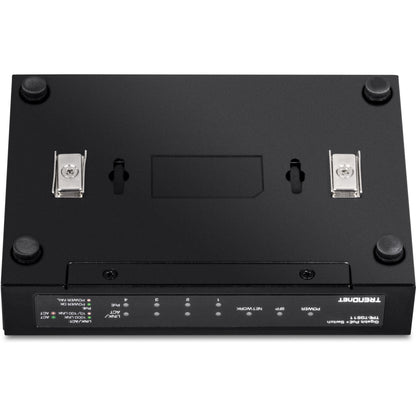 TRENDnet 6-port Gigabit Poe+ Switch; TPE-TG611; 4 X Gigabit Poe+ Ports; 1 X Gigabit Port; 1 X SFP Slot; Supports 100/1000Base-FX Fiber SFP Modules; Ethernet Desktop Network Switch; Lifetime Protection