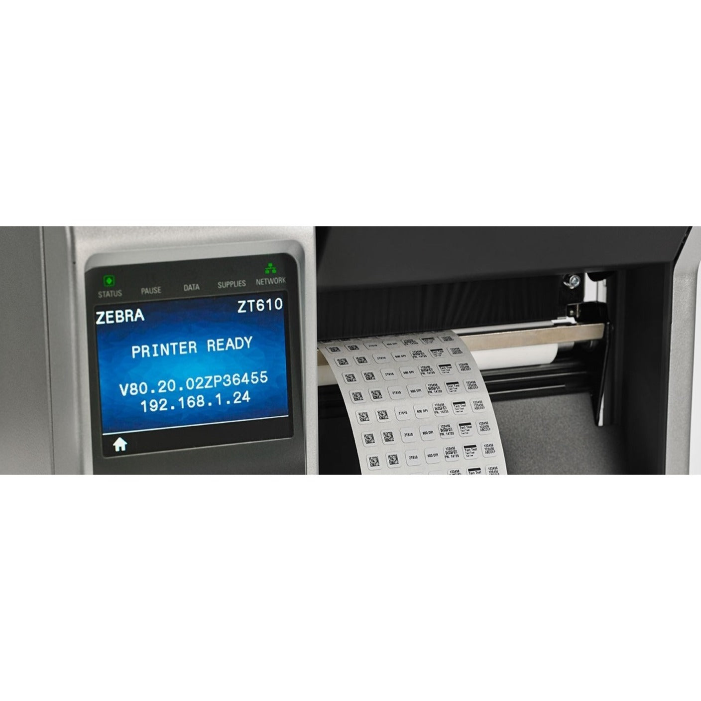 Zebra ZT610 Desktop Direct Thermal/Thermal Transfer Printer - Monochrome - Label Print - Ethernet - USB - Serial - Bluetooth - TAA Compliant