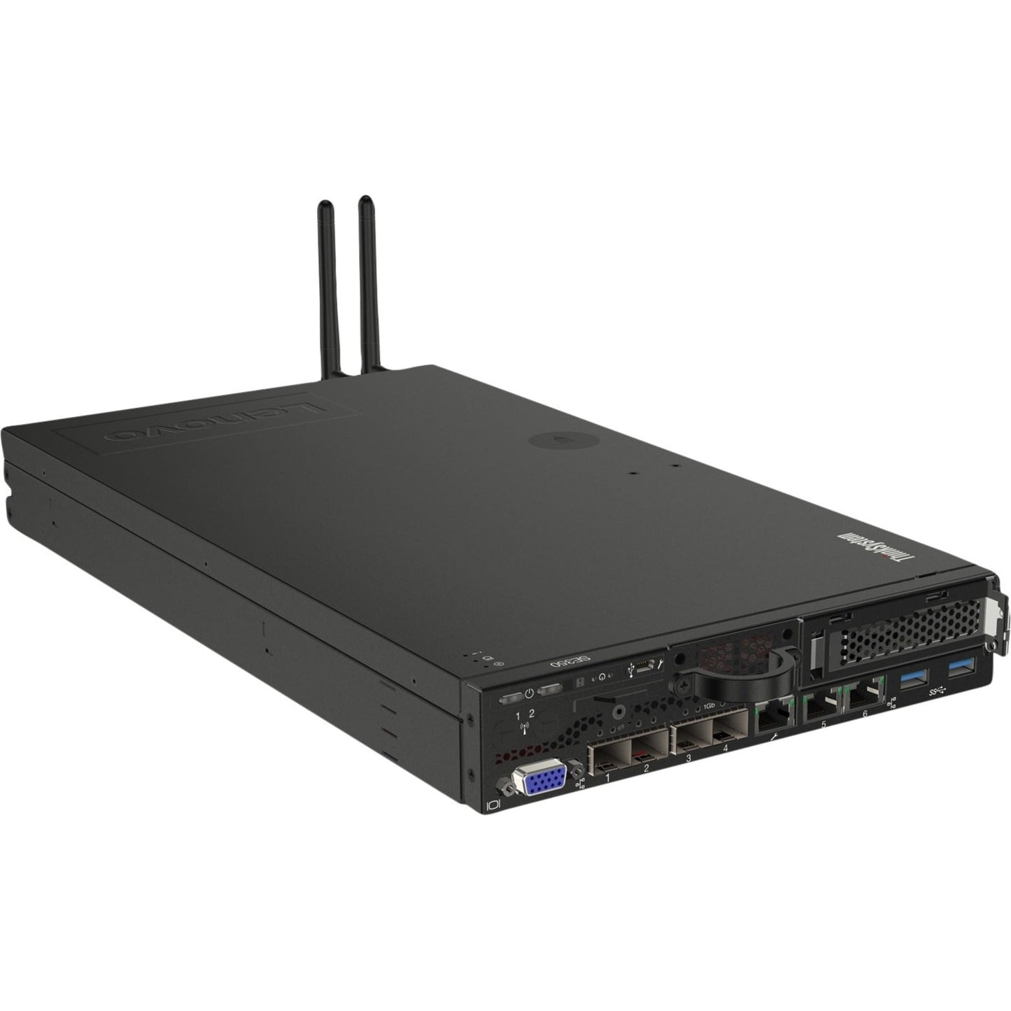 Lenovo ThinkSystem SE350 7Z46A001NA 1U Rack Server - 1 x Intel Xeon D-2123IT 2.20 GHz - 16 GB RAM - 480 GB SSD - (1 x 480GB) SSD Configuration - Serial ATA/600 Controller