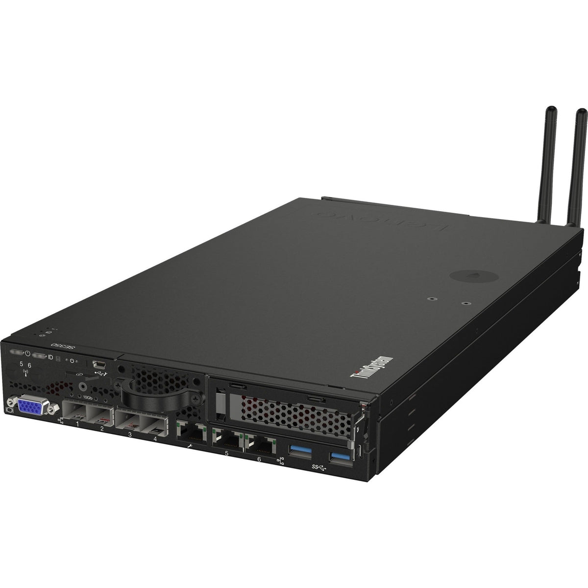 Lenovo ThinkSystem SE350 7Z46A002NA 1U Rack-mountable Server - 1 x Intel Xeon D-2123IT 2.20 GHz - 16 GB RAM - 480 GB SSD - (1 x 480GB) SSD Configuration - Serial ATA/600 Controller