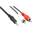 6FT 3.5MM STEREO TO 2 X RCA    