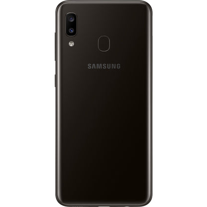 Samsung Galaxy A20 SM-A205U 32 GB Smartphone - 6.4" Super AMOLED Full HD 1920 x 1080 - Cortex A73Dual-core (2 Core) 1.60 GHz + Cortex A53 Hexa-core (6 Core) 1.35 GHz - 3 GB RAM - Android 9.0 Pie - 4G - Black
