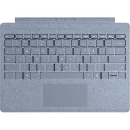 Microsoft Signature Type Cover Keyboard/Cover Case Microsoft Surface Pro Surface Pro 3 Surface Pro 4 Surface Pro 6 Surface Pro 7 Surface Pro (5th Gen) Tablet - Ice Blue