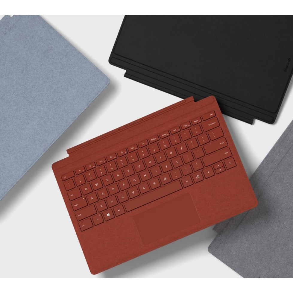 Microsoft Signature Type Cover Keyboard/Cover Case Microsoft Surface Pro 3 Surface Pro 4 Surface Pro 6 Surface Pro Surface Pro 7 Tablet - Platinum