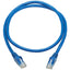 Tripp Lite Cat6 Gigabit Snagless Molded UTP Ethernet Cable (RJ45 M/M) PoE CMR-LP Blue 3 ft. (0.91 m)