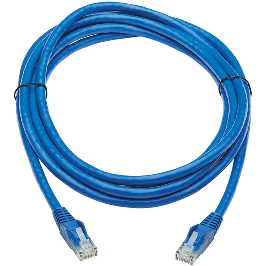 Tripp Lite Cat6 Gigabit Snagless Molded UTP Ethernet Cable (RJ45 M/M) PoE CMR-LP Blue 10 ft. (3.05 m)