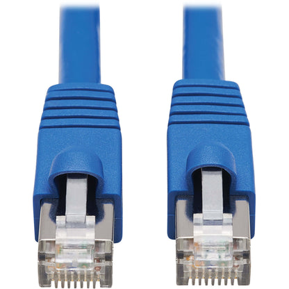 Tripp Lite Cat6a 10G Snagless F/UTP Ethernet Cable (RJ45 M/M) PoE CMR-LP Blue 30 ft. (9.14 m)