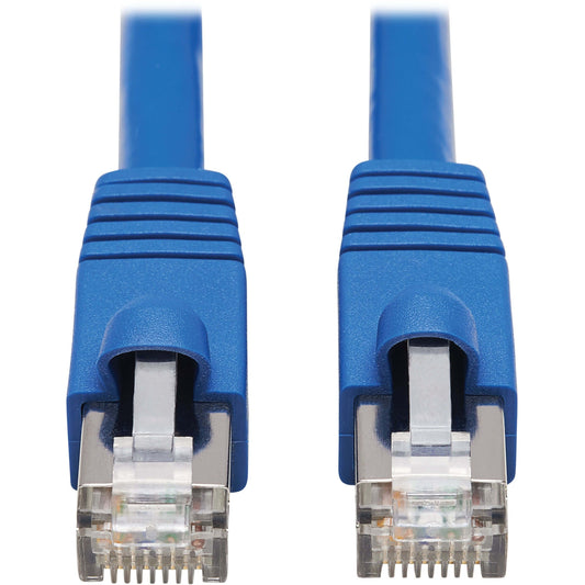 Tripp Lite Cat6a 10G Snagless F/UTP Ethernet Cable (RJ45 M/M) PoE CMR-LP Blue 30 ft. (9.14 m)