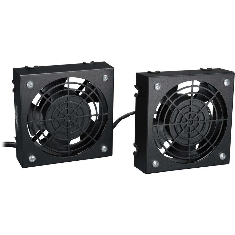 Tripp Lite SmartRack Wall-Mount Roof Fan Kit Dual 230V High-Performance Fans 210 CFM 3 ft. (0.91 m) Cord C14 Input