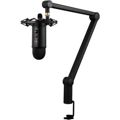 Blue Yeticaster Wired Electret Condenser Microphone - Black