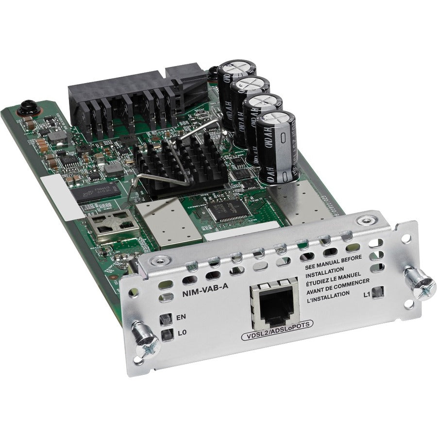Cisco 1-port VDSL2/ADSL2+ NIM over POTS with Annex A