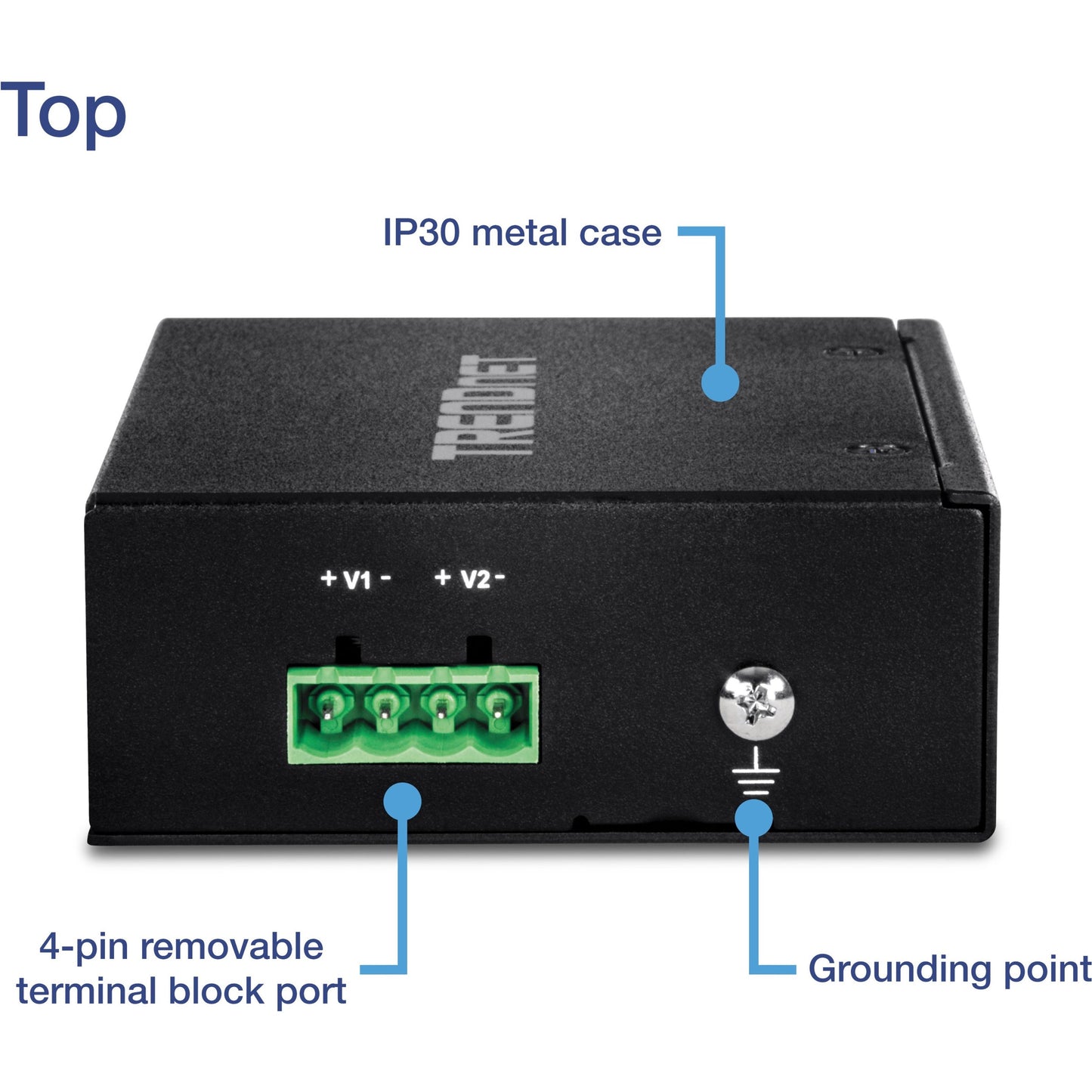 TRENDnet 5-Port Industrial Unmanaged Fast Ethernet DIN-Rail Switch 5 x Fast Ethernet Ports IP30 Operating Temperature Range of (- 40 - 75 &deg;C (- 40 - 167 &deg;F) Lifetime Protection Black TI-E50