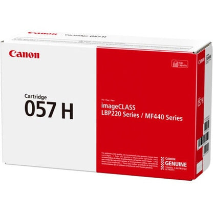 Canon 057H Original High Yield Laser Toner Cartridge - Black - 1 Pack