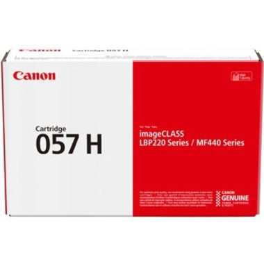 Canon 057H Original High Yield Laser Toner Cartridge - Black - 1 Pack