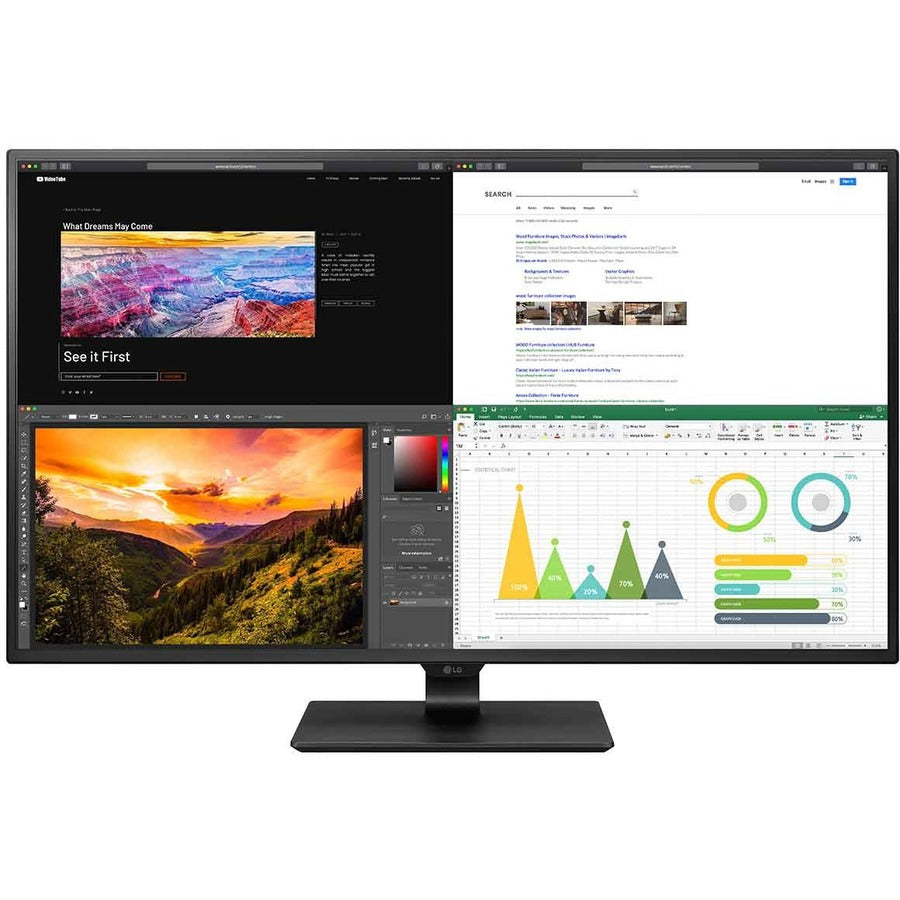 LG 43BN70U-B 42.5" 4K UHD LCD Monitor - 16:9 - Matte Black