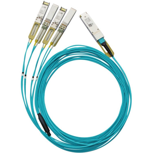 Accortec Active Fiber Hybrid Solution Ethernet 100GbE to 4x25GbE QSFP28 to 4xSFP28 10m