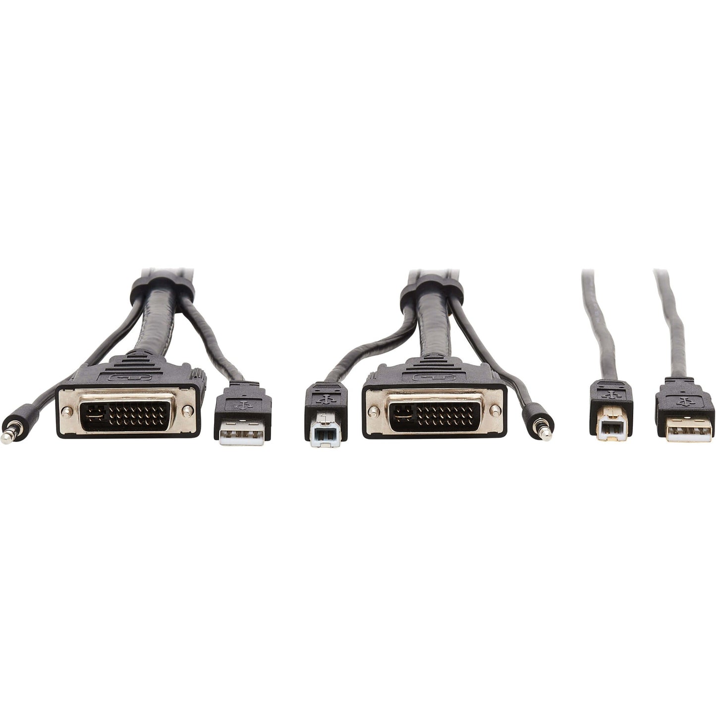 Tripp Lite DVI KVM Cable Kit DVI USB 3.5 mm Audio (3xM/3xM) + USB (M/M) 6 ft. (1.83 m)