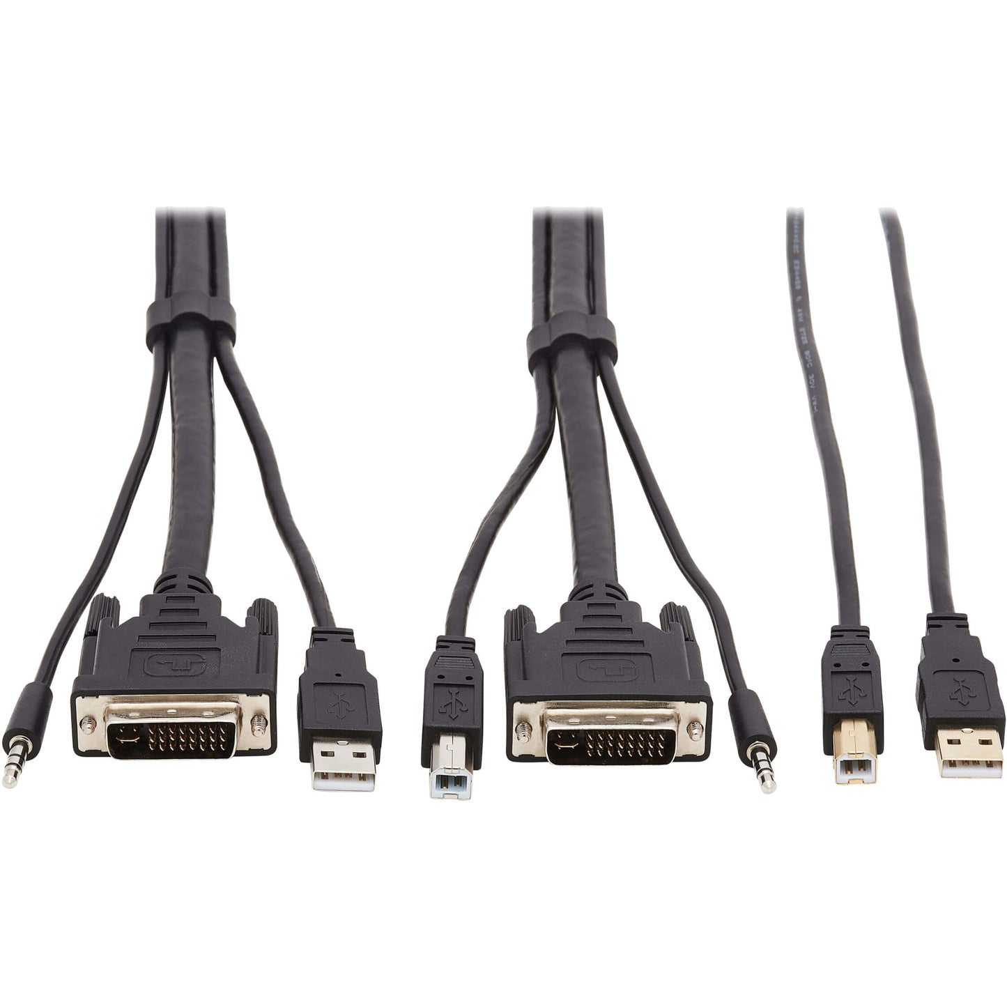 Tripp Lite DVI KVM Cable Kit DVI USB 3.5 mm Audio (3xM/3xM) + USB (M/M) 6 ft. (1.83 m)