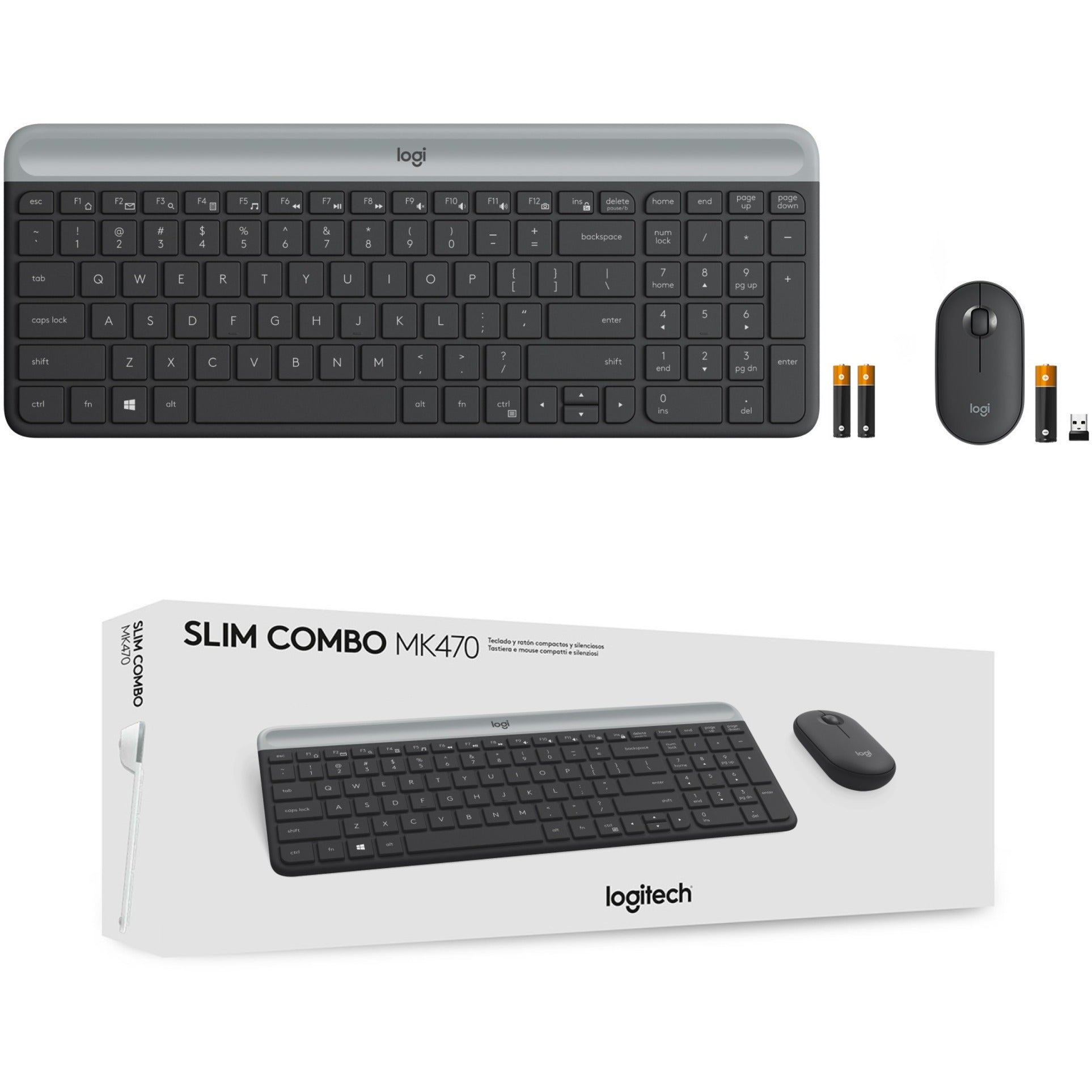 Logitech MK470 Slim Wireless Combo - Thumbnail 3