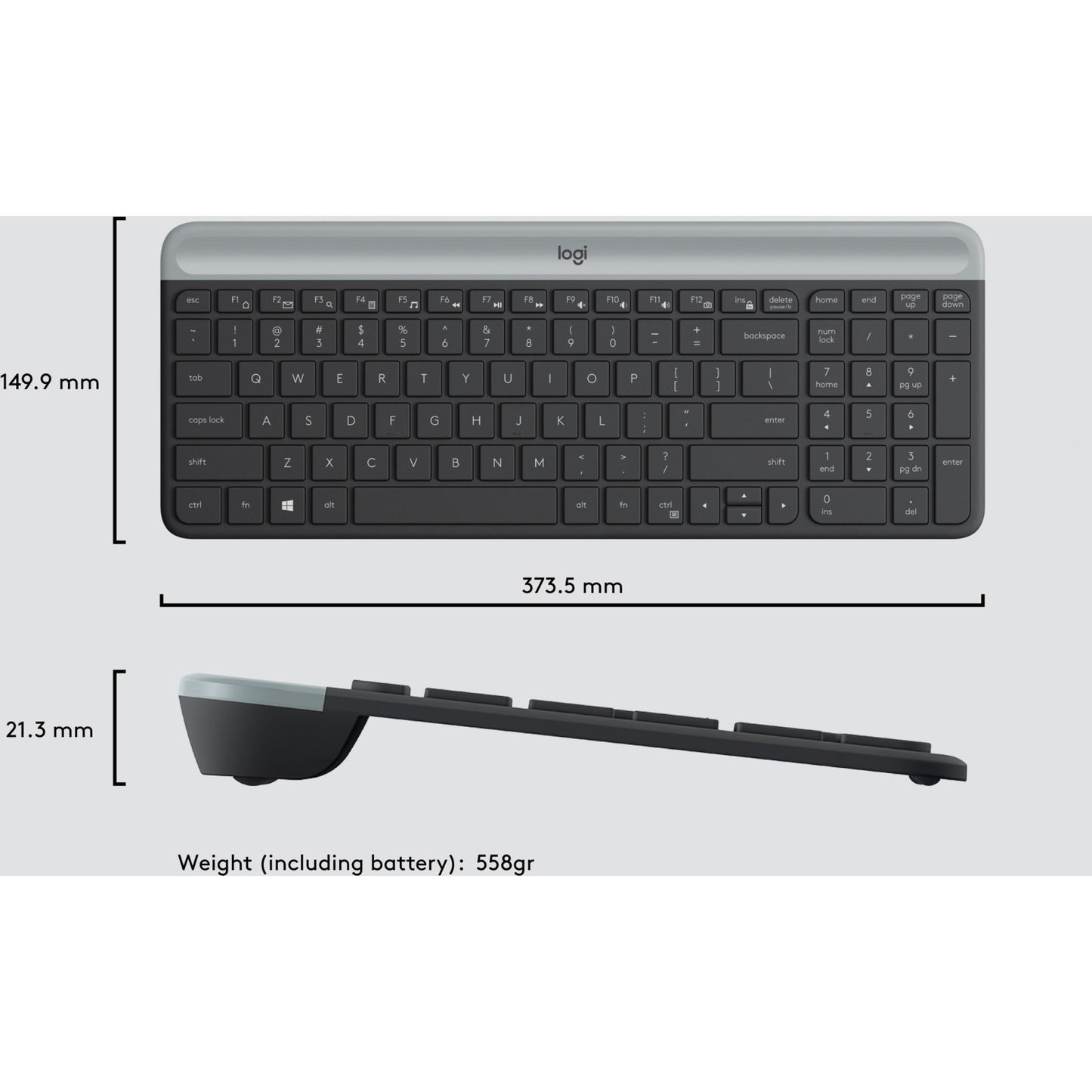Logitech MK470 Slim Wireless Combo