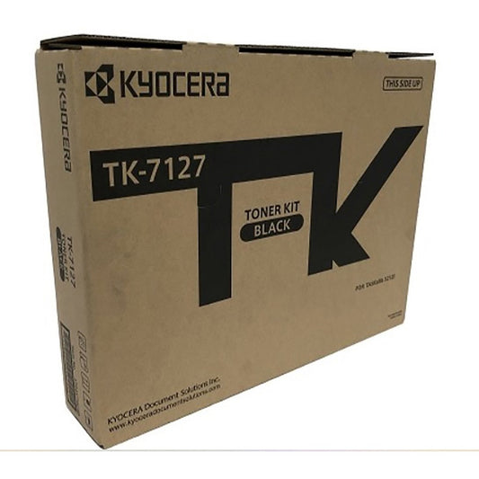 Kyocera TK7127 Original Laser Toner Cartridge - Black - 1 Each