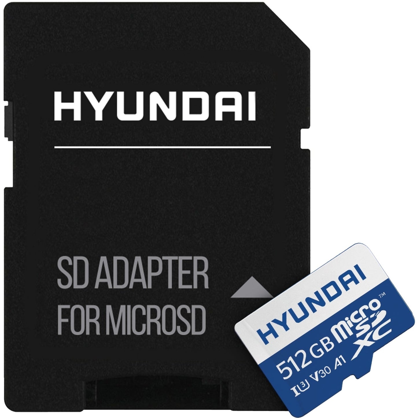Hyundai 512GB microSDXC UHS-1 Memory Card with Adapter 95MB/s (U3) 4K Video Ultra HD A1 V30