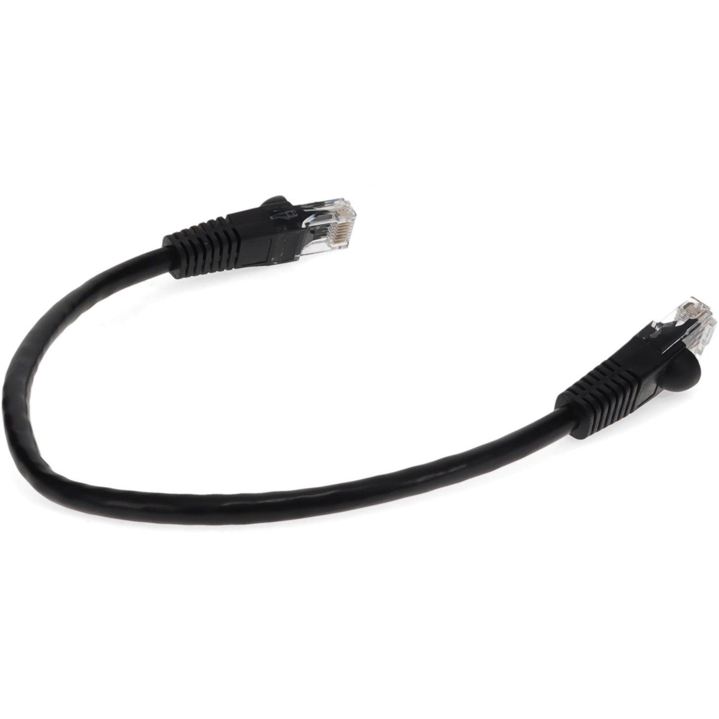 AddOn 3ft RJ-45 (Male) to RJ-45 (Male) Straight Black Cat6 UTP Copper PVC TAA Compliant Patch Cable