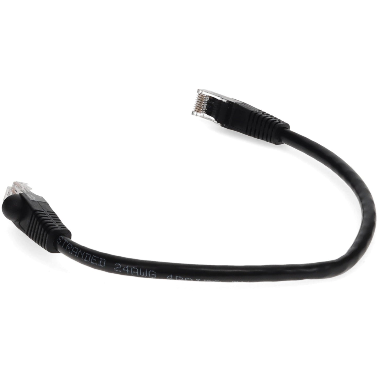 AddOn 3ft RJ-45 (Male) to RJ-45 (Male) Straight Black Cat6 UTP Copper PVC TAA Compliant Patch Cable