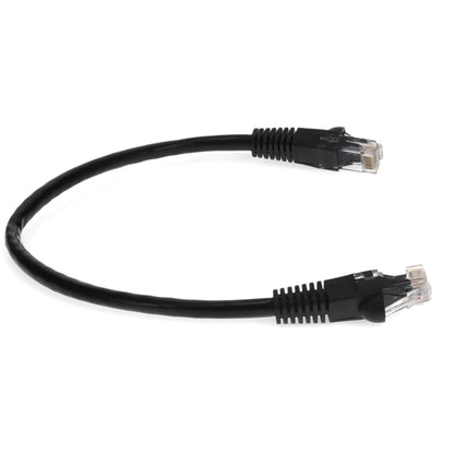 AddOn 7ft RJ-45 (Male) to RJ-45 (Male) Straight Black Cat6 UTP Copper PVC TAA Compliant Patch Cable