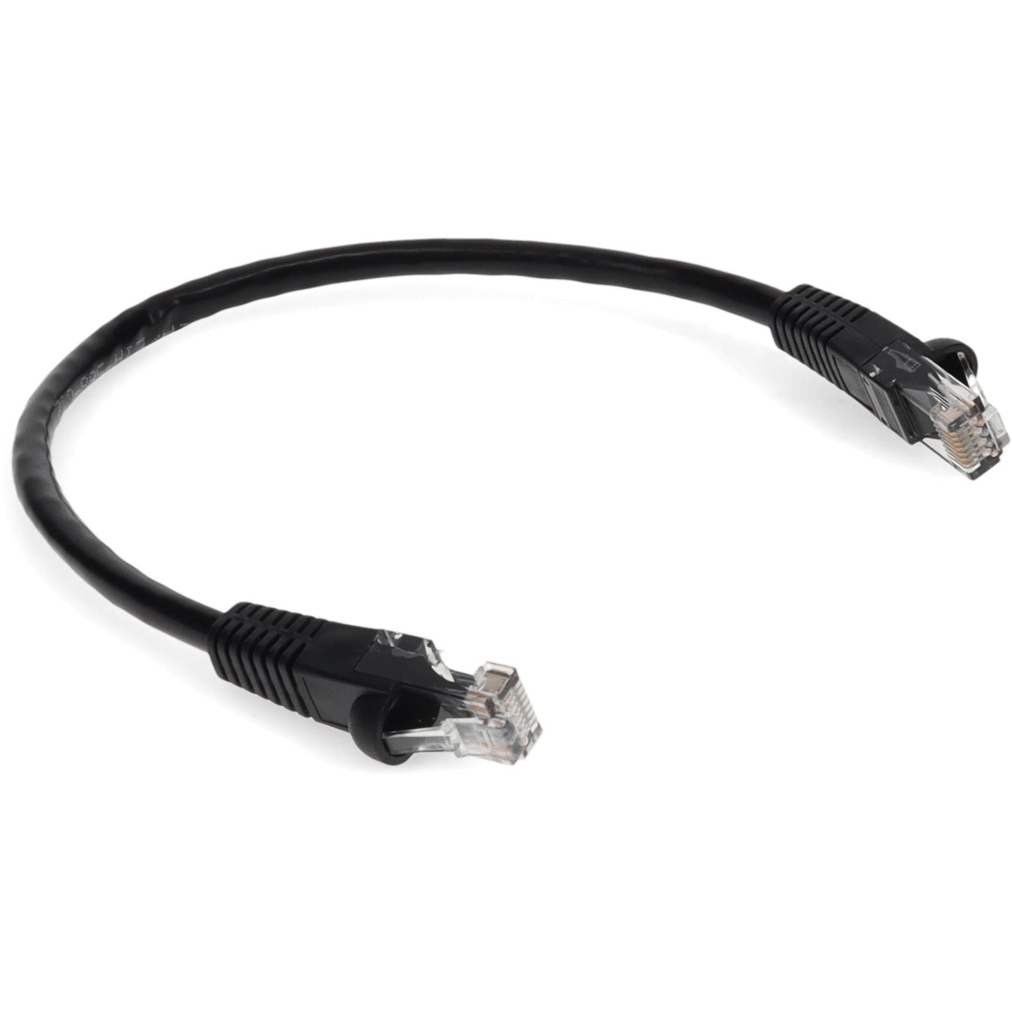 AddOn 7ft RJ-45 (Male) to RJ-45 (Male) Straight Black Cat6 UTP Copper PVC TAA Compliant Patch Cable